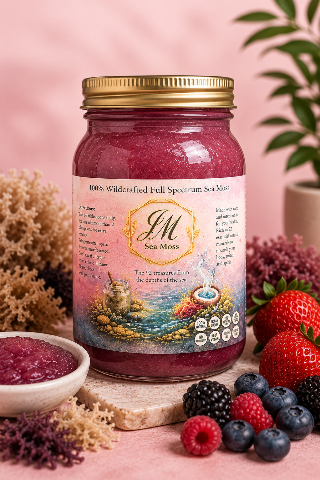 Mixed Berries Sea Moss Gel