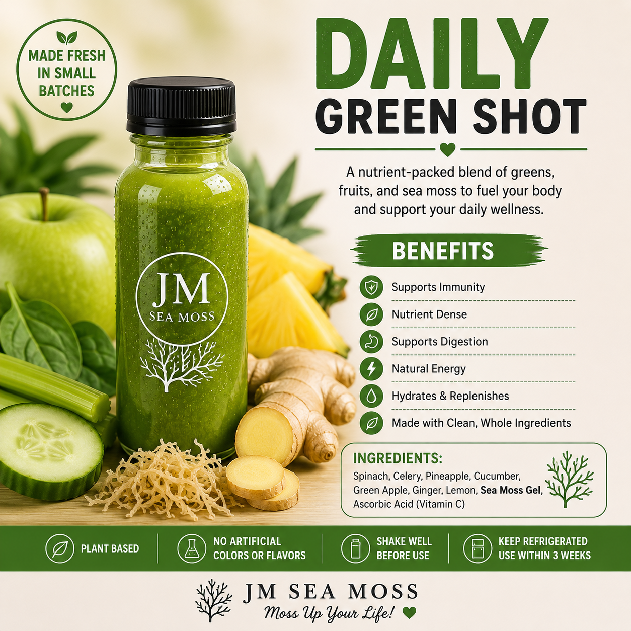 Daily Green Shot – 2 oz