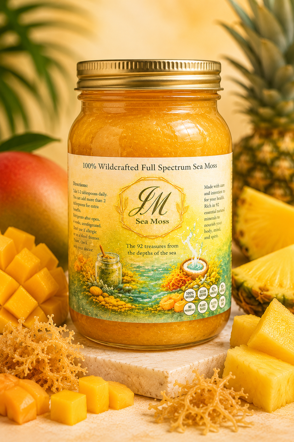 Pineapple Mango Sea Moss Gel