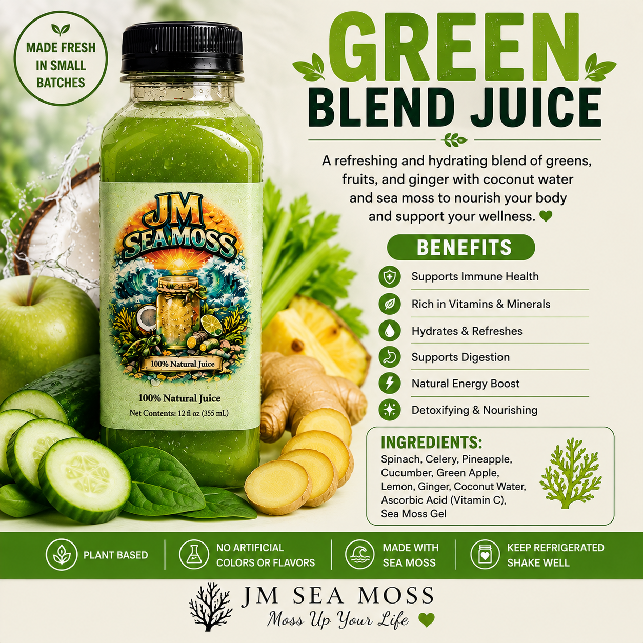 Green Blend Juice – 12 oz